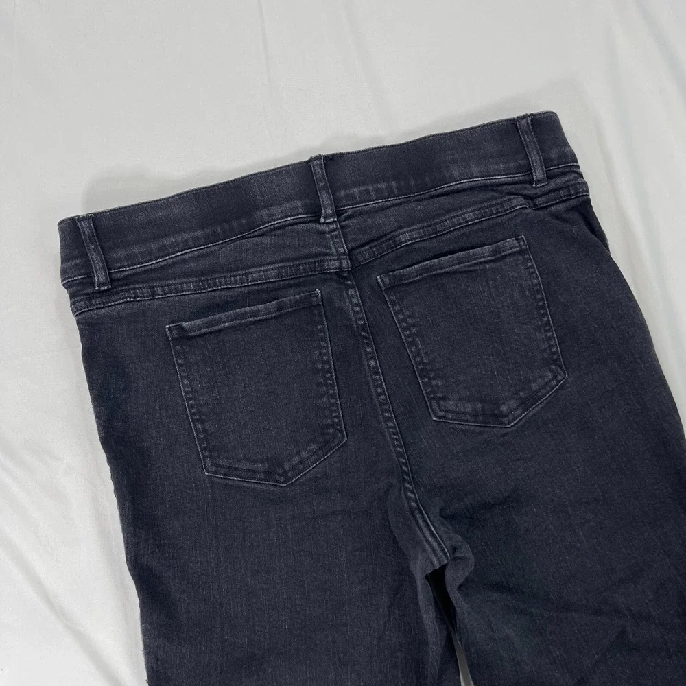 Spanx High Rise Skinny Ankle Jeans Women XL Black Pull On Stretch Tapered 20278R